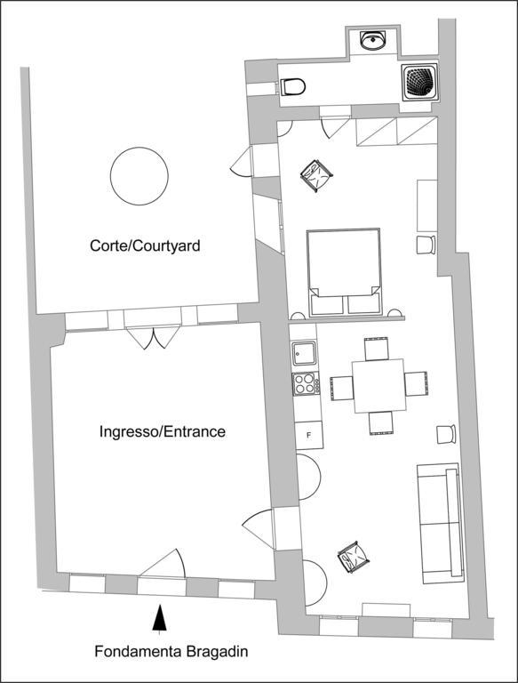 Appartamento Corte Bragadin Venedig Exteriör bild